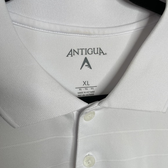 San Fransisco 49ers White Polo Antigua Mens XL T Shirt NFL Football - Picture 3 of 6